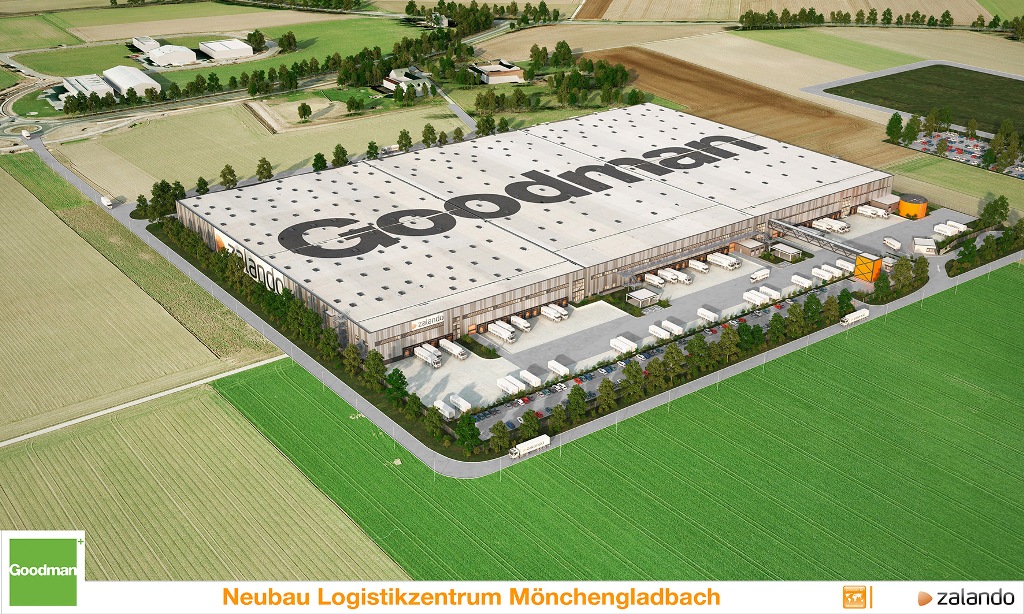 Goodman develops 1300sqm logistics center for Zalando